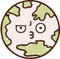 Suspicious Earth Chalk Drawing png