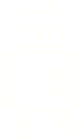 Crazy Robot Chalk Drawing png
