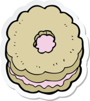 sticker of a cartoon biscuit png