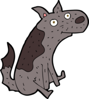 cartoon sitting dog png