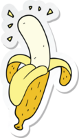 adesivo de uma banana de desenho animado png