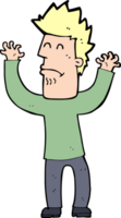 homme stressé de dessin animé png