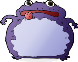 lustiger frosch der karikatur png