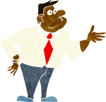 cartoon businessman asking question png