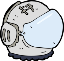 capacete de astronauta de desenho animado png