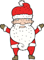 cartoon grumpy santa png