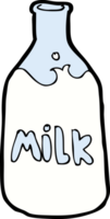 botella de leche de dibujos animados png