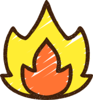 Fire Symbol Chalk Drawing png