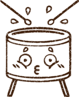 Drum Charcoal Drawing png