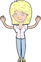 cartoon vrouw hand in hand png