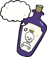 cartoon poison with thought bubble png