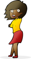 Cartoon glückliche Frau png