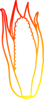 warm gradient line drawing of a organic corn png