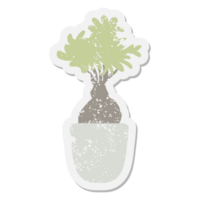 bonsai tree grunge sticker png