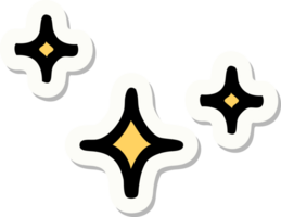 sticker of tattoo in traditional style of a stars png