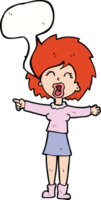 cartoon stressed out woman talking with speech bubble png