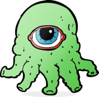 cabeza alienígena de dibujos animados png