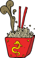 cartoon noodles in box png