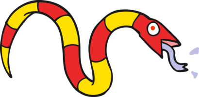 hissing cartoon snake png