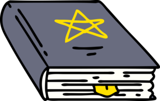 cartoon spooky spellbook marked at that one most important spell png