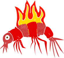 camarones calientes de dibujos animados png