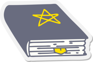 spooky spell book sticker png