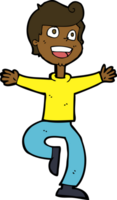 cartoon excited boy png