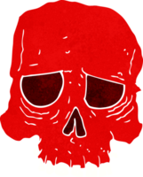 cartoon spooky skull png