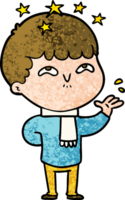 niño asombrado de dibujos animados png