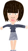 donna infastidita dai cartoni animati png