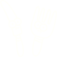 dessin à la craie de couverts png