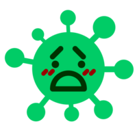 unhappy embarrassed virus png