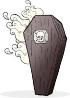 cercueil de dessin animé effrayant png