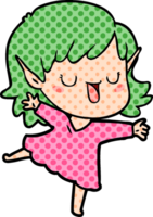 niña elfa de dibujos animados png