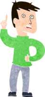 Cartoon-Junge mit Idee png