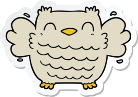 sticker of a cartoon owl png