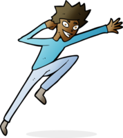 cartoon jumping man png