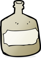 dessin animé vieille bouteille de whisky png