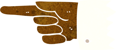 Cartoon zeigt Handsymbol png