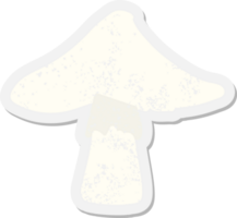 autocollant grunge champignon sauvage png