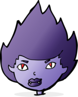 cabeça de vampiro de desenho animado png