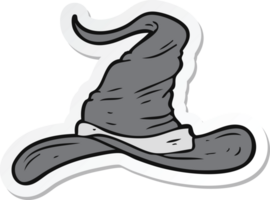 sticker of a cartoon wizards hat png