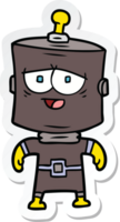 sticker of a cartoon robot png