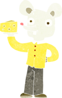 cartoon mouse holding cheese png