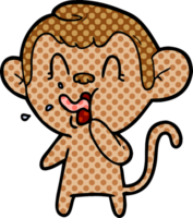 mono loco de dibujos animados png