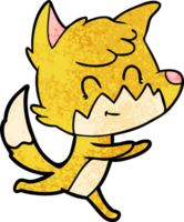 cartoon friendly fox png