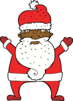 desenho animado papai noel feio png