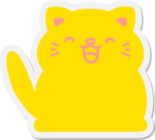 adesivo gatinho fofo png