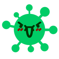 cute mean virus png