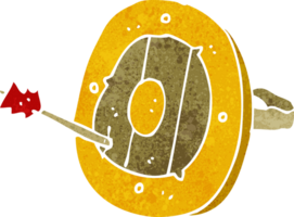 cartoon shield with arrow png